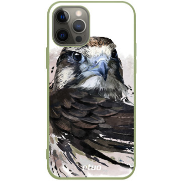 Phone case - casey Soft Flex Design - Wild Animals - Watercolor Buzzard - khaki