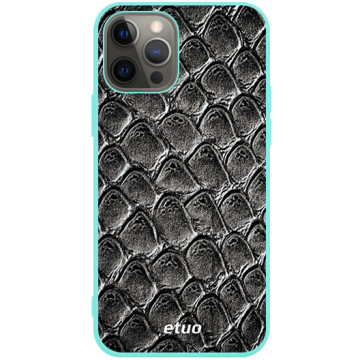 Phone case - casey Soft Flex Design - Animal Pattern - Crocodile effect - mint