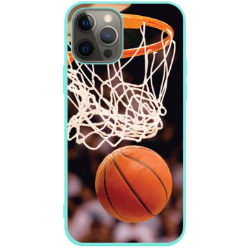 Phone case - casey Soft Flex Design - Gift for boyfriend - Ball basketball - mint