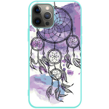 Phone case - casey Soft Flex Design - Folk & Dreamcatcher - Dreamcatcher - mint