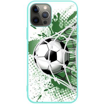 Phone case - casey Soft Flex Design - Football - Soccer football - mint