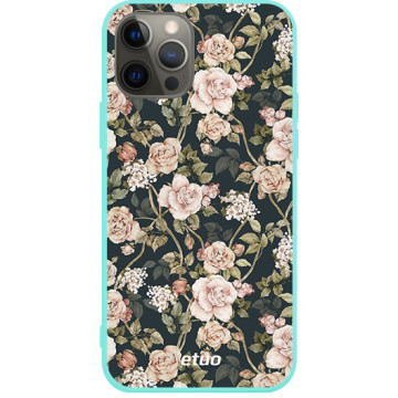 Etui na telefon - casey Soft Flex Design - Flora - Kasiags Flora Meadow - miętowy