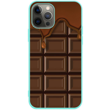 Phone case - casey Soft Flex Design - Food Porn - Melted chocolate - mint