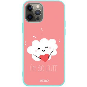 Phone case - casey Soft Flex Design - Forever Young - Cloud - mint