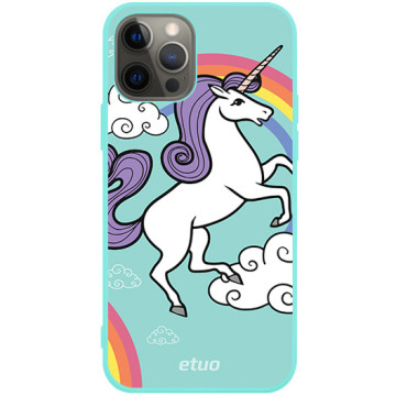 Phone case - casey Soft Flex Design - Forever Young - Case of the Unicorn - mint
