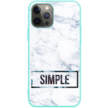 Phone case - casey Soft Flex Design - Chic Design - Simple Marble - mint