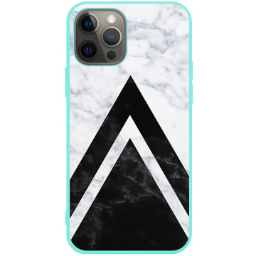 Phone case - casey Soft Flex Design - Geometric - Geometric marble - mint