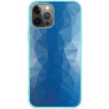 Phone case - casey Soft Flex Design - Geometric - Abstract Triangles - mint