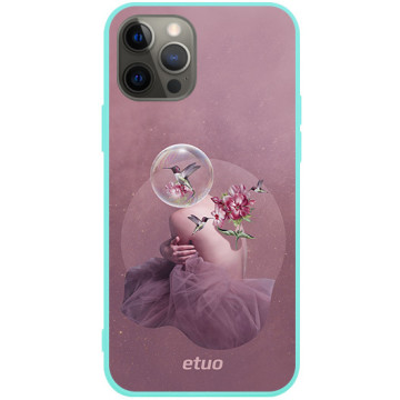 Etui na telefon - casey Soft Flex Design - Collages - Kamila Lenarcik A mysterious ballerina - miętowy