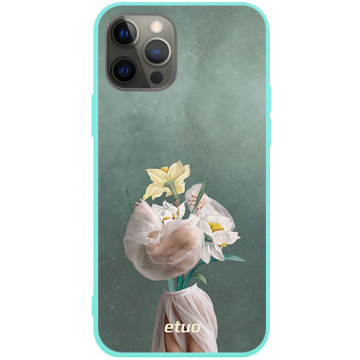 Etui na telefon - casey Soft Flex Design - Collages - Kamila Lenarcik Tulle flowers - miętowy
