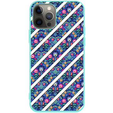 Phone case - casey Soft Flex Design - Folk - People theme - mint