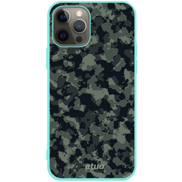 Phone case - casey Soft Flex Design - Military - Moro cadpat - mint