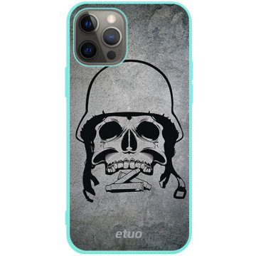 Phone case - casey Soft Flex Design - Military - Army skull - mint