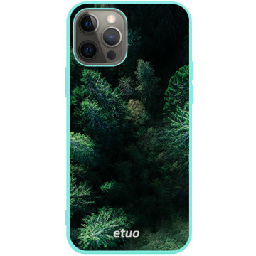 Phone case - casey Soft Flex Design - Natural - Green Forest - mint