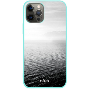Phone case - casey Soft Flex Design - Natural - Pacific Ocean - mint