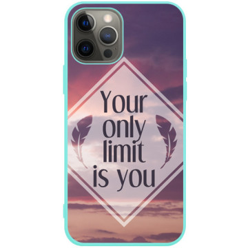 Phone case - casey Soft Flex Design - The sentence - No Limit - mint