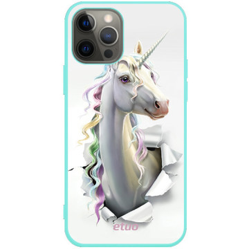 Phone case - casey Soft Flex Design - Unicorn - Unicorn - mint