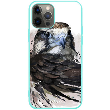 Phone case - casey Soft Flex Design - Wild Animals - Watercolor Buzzard - mint