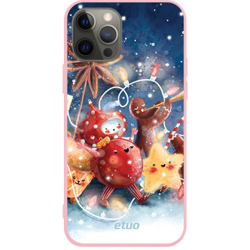 Etui na telefon - casey Soft Flex Design - Merry Christmas - Anna Maria Draws Christmas orchestra - różowy