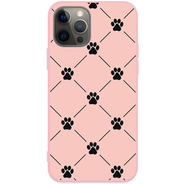 Phone case - casey Soft Flex Design - Case with cat - Cat feet - pink