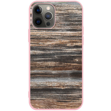 Phone case - casey Soft Flex Design - Wood - Exotic wood - pink
