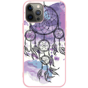 Phone case - casey Soft Flex Design - Folk & Dreamcatcher - Dreamcatcher - pink