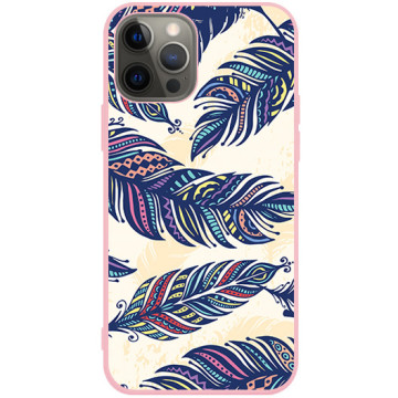 Phone case - casey Soft Flex Design - Folk & Dreamcatcher - Feathers ethno - pink