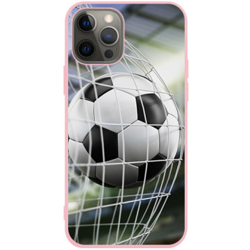 Phone case - casey Soft Flex Design - Football - Gool - pink