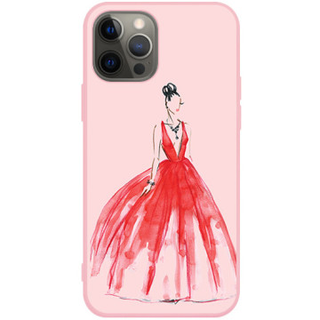 Phone case - casey Soft Flex Design - Fashion - Red dress - pink