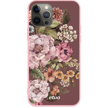 Etui na telefon - casey Soft Flex Design - Flora - Kasiags Fall Flora Pattern - różowy