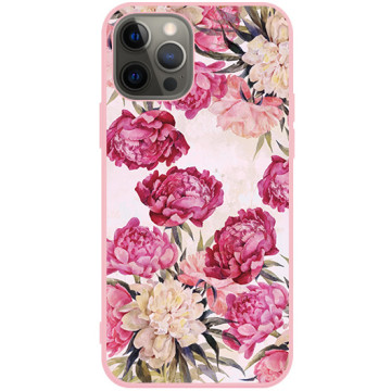 Phone case - casey Soft Flex Design - Floral Case - Peonies - pink