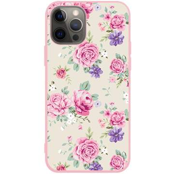 Phone case - casey Soft Flex Design - Floral Case - Small florets - pink