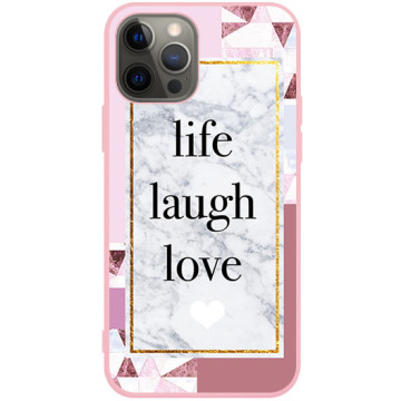 Phone case - casey Soft Flex Design - Chic Design - Love Marble - pink