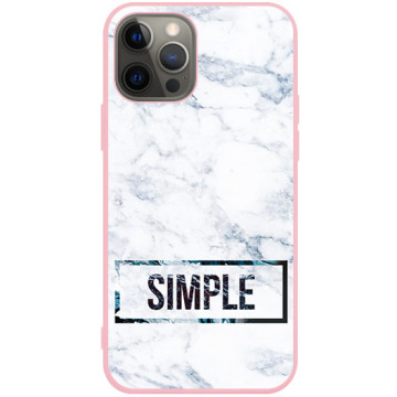 Phone case - casey Soft Flex Design - Chic Design - Simple Marble - pink