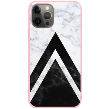 Phone case - casey Soft Flex Design - Geometric - Geometric marble - pink