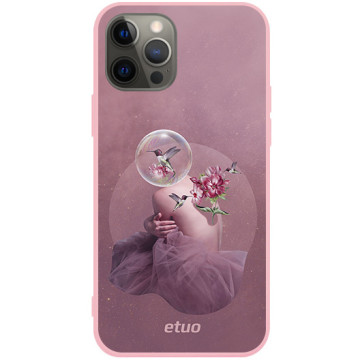 Etui na telefon - casey Soft Flex Design - Collages - Kamila Lenarcik A mysterious ballerina - różowy