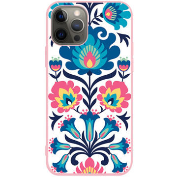 Phone case - casey Soft Flex Design - Folk - Folk pattern - pink