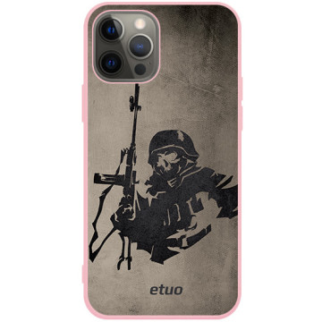 Phone case - casey Soft Flex Design - Military - Commando - pink