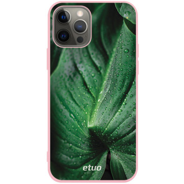 Phone case - casey Soft Flex Design - Natural - A drop of dew - pink