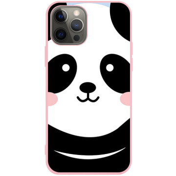 Phone case - casey Soft Flex Design - Panda - Big panda - pink