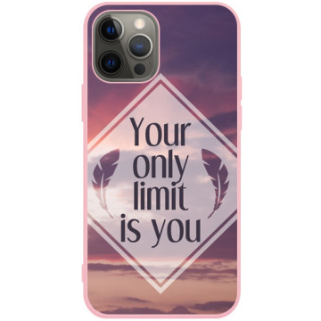 Phone case - casey Soft Flex Design - The sentence - No Limit - pink