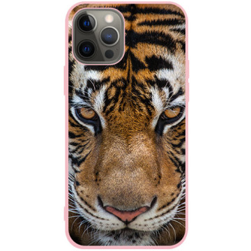 Phone case - casey Soft Flex Design - Tiger - Tiger look - pink