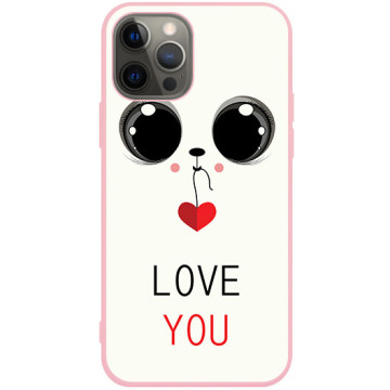 Phone case - casey Soft Flex Design - Valentine's Day - Sweet Eyes - pink