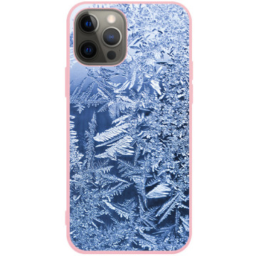 Phone case - casey Soft Flex Design - Winter - Snow Crystals - pink