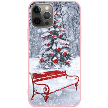 Phone case - casey Soft Flex Design - Christmas gift - Bench - pink