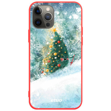 Etui na telefon - casey Soft Flex Design - Merry Christmas - Anna Maria Draws Christmas tree - czerwony