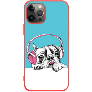 Phone case - casey Soft Flex Design - Funny Animals - Funny dog - red