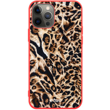 Phone case - casey Soft Flex Design - Animal Pattern - Case in leopard print - red