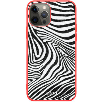 Phone case - casey Soft Flex Design - Animal Pattern - Zebra theme - red