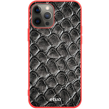 Phone case - casey Soft Flex Design - Animal Pattern - Crocodile effect - red